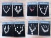 1Set Normal Bridal Jewelry Set Necklace and Earrings ph we-jew-c
