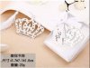 10Pcs Silver-Metal Crown Bookmark w/Tassel Wedding Favor