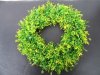1Pc Artificial Green Leaf Wreath Simulation Grass Ring Round Gar