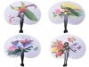 12X Chinese Paper Folding Hand Fan Oriental Floral Fancy Party W