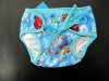 1X Blue Sea Animal Pattern Swim Nappy Adjustable Reusable Pant D
