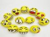 12 Novelty Anti-Stress PU Foam Ball Emoji Smile Face 60mm